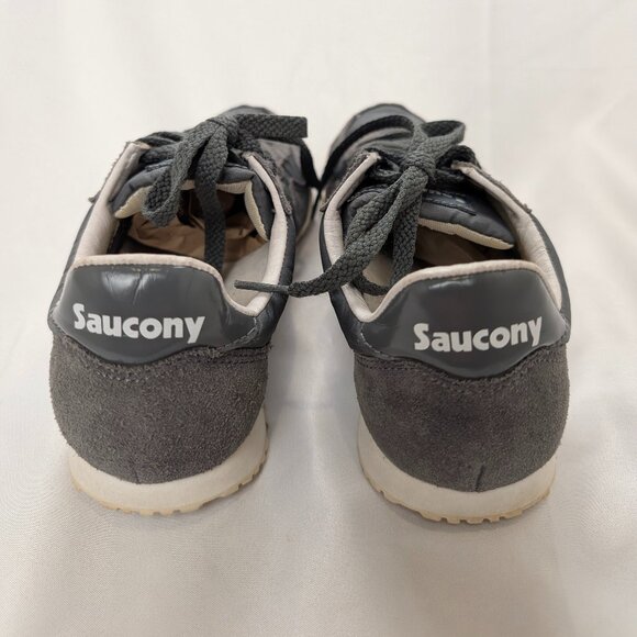 Saucony Bullet Women's Size 6 Low Sneakers Gray & White 1943-155 - Picture 6 of 8